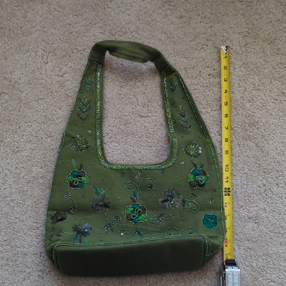 Like New Green, Beaded Purse